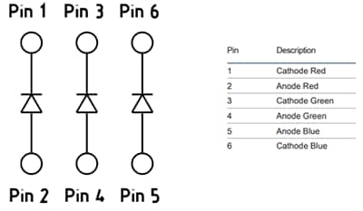 Applikations-Schaltungsdiagramm - ams OSRAM OSIRE™ E3030 Mehrfarbige Automotive-LED